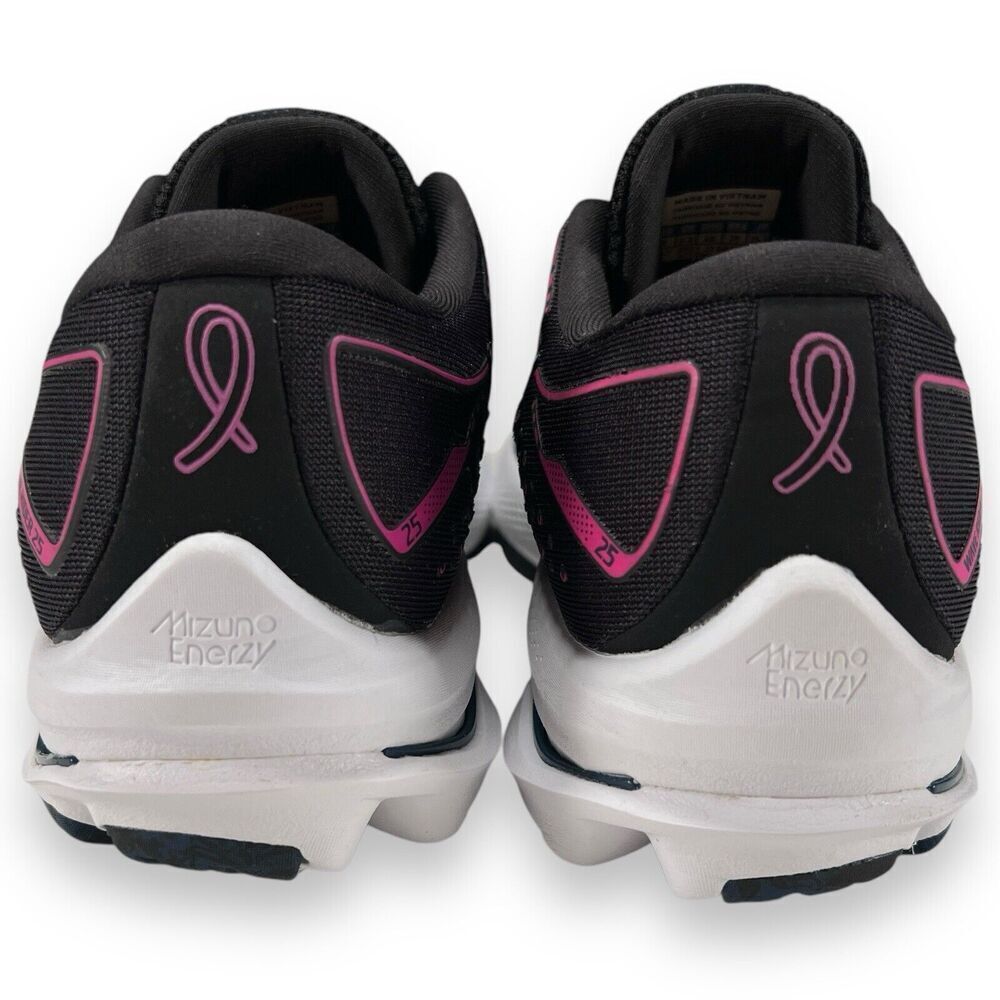 *MIXED SIZES* Mizuno Wave Rider 25 Womens Left 10 Right 9 Cancer Awareness READ! - Picture 3 of 10